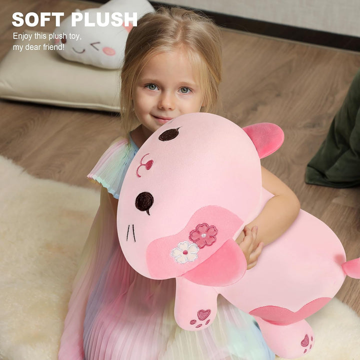 shownicer Plüschtier Katze Kuscheltier Stofftier Kawaii Katze Plüsch Kissen Spielzeug Kätzchen Plüsc