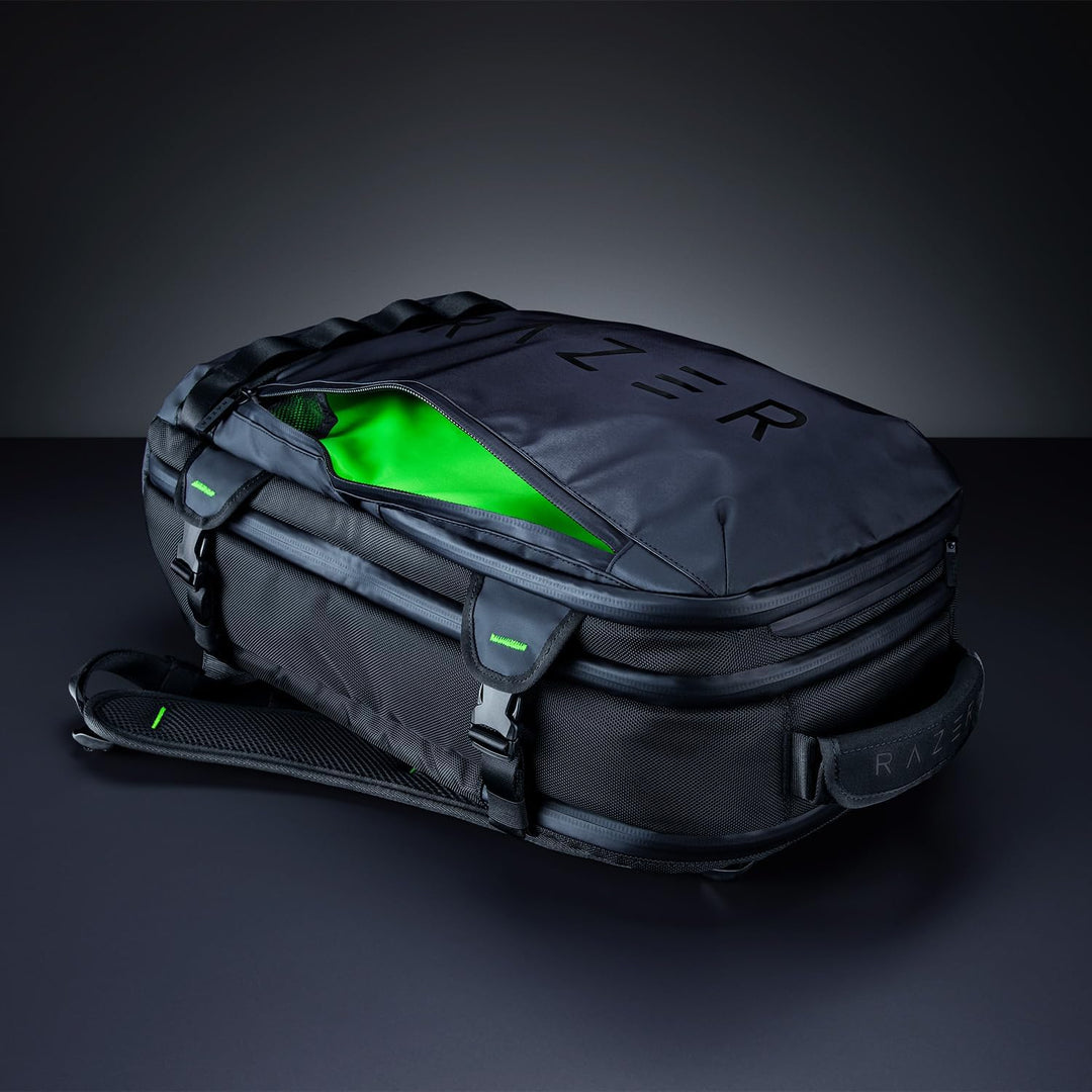 Razer Rogue V3 Backpack (17.3") - Kompakter Reise Rucksack (Fach für Laptop bis 15 Zoll, Abriebfest,
