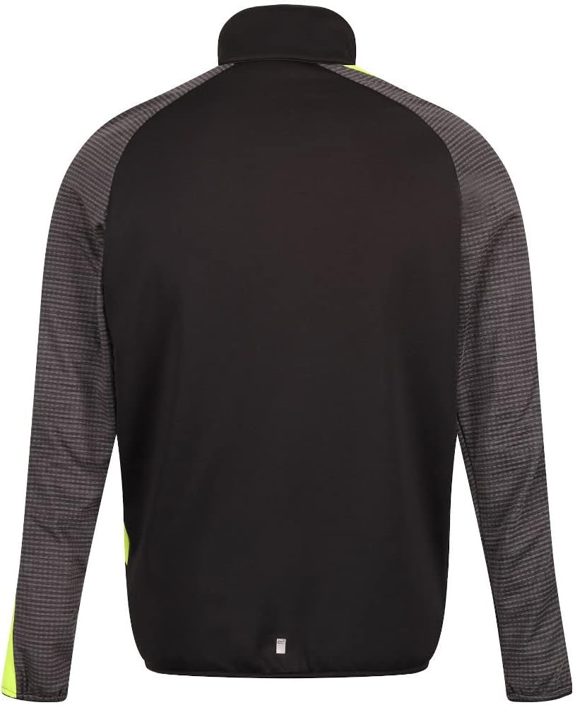 Regatta Herren Midlayer Jacke Yare VI S Black/Bright Kiwi, S Black/Bright Kiwi