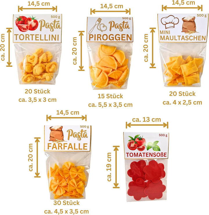 Generisch Handgemacht Filz Nudeln Kinderküche Pasta Lebensmittel Spielzeug Zubehör für Spielküche Zu