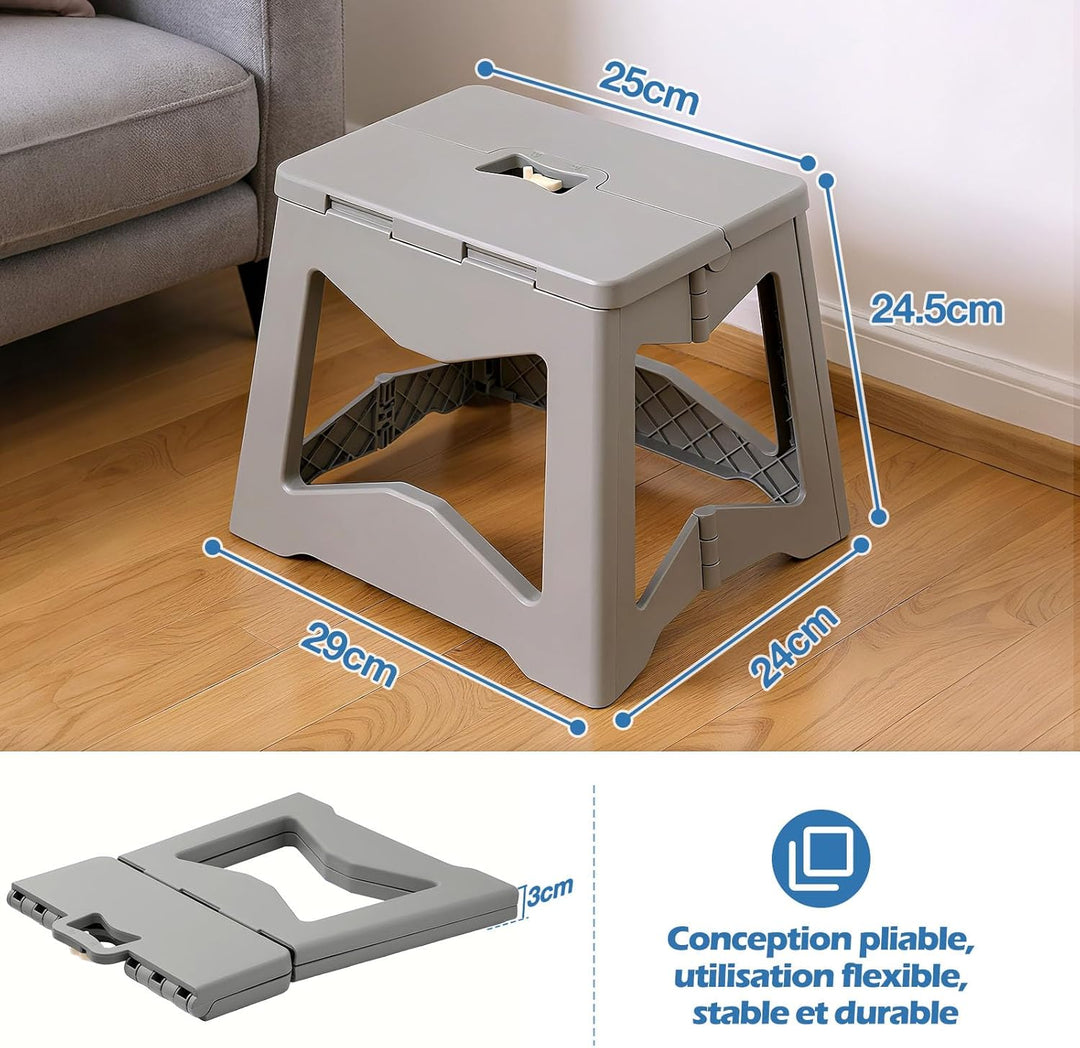 Yorbay Tritthocker Klappbar Klapphocker Faltbarer Hocker: 24.5 cm für Jugendliche Erwachsene mit Sic