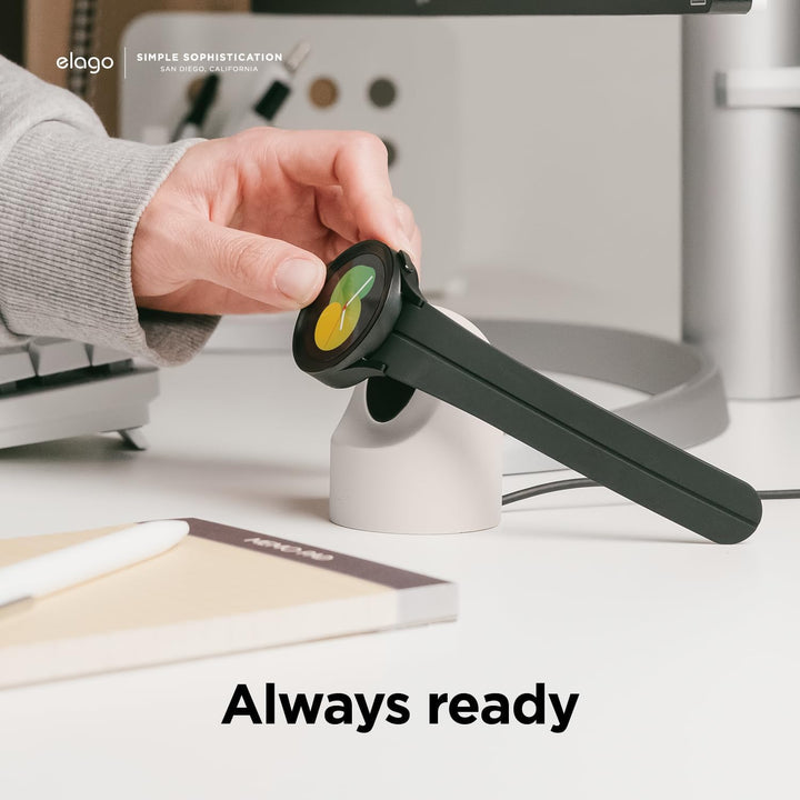 elago Ladestation für Samsung Galaxy Watch 8/8 Classic/7/Ultra/6/6 Classic/5/5 Pro [40/43/44/45/47mm