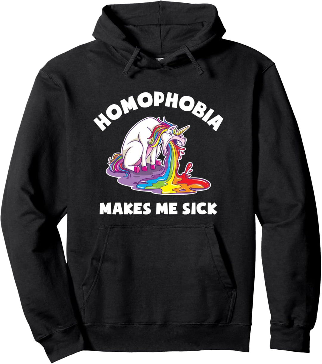 Homophobia makes me sick - LGBT CSD Pullover Hoodie