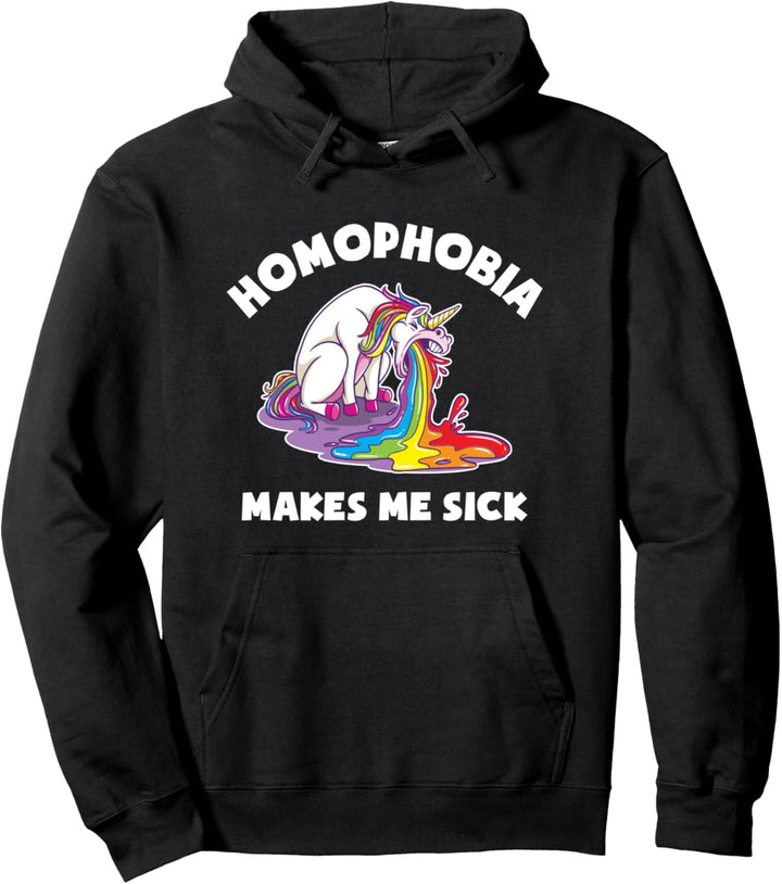 Homophobia makes me sick - LGBT CSD Pullover Hoodie