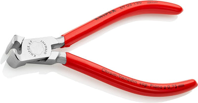 Knipex Vornschneider für Mechaniker verchromt, mit Kunststoff überzogen 130 mm 69 03 130, Verchromt