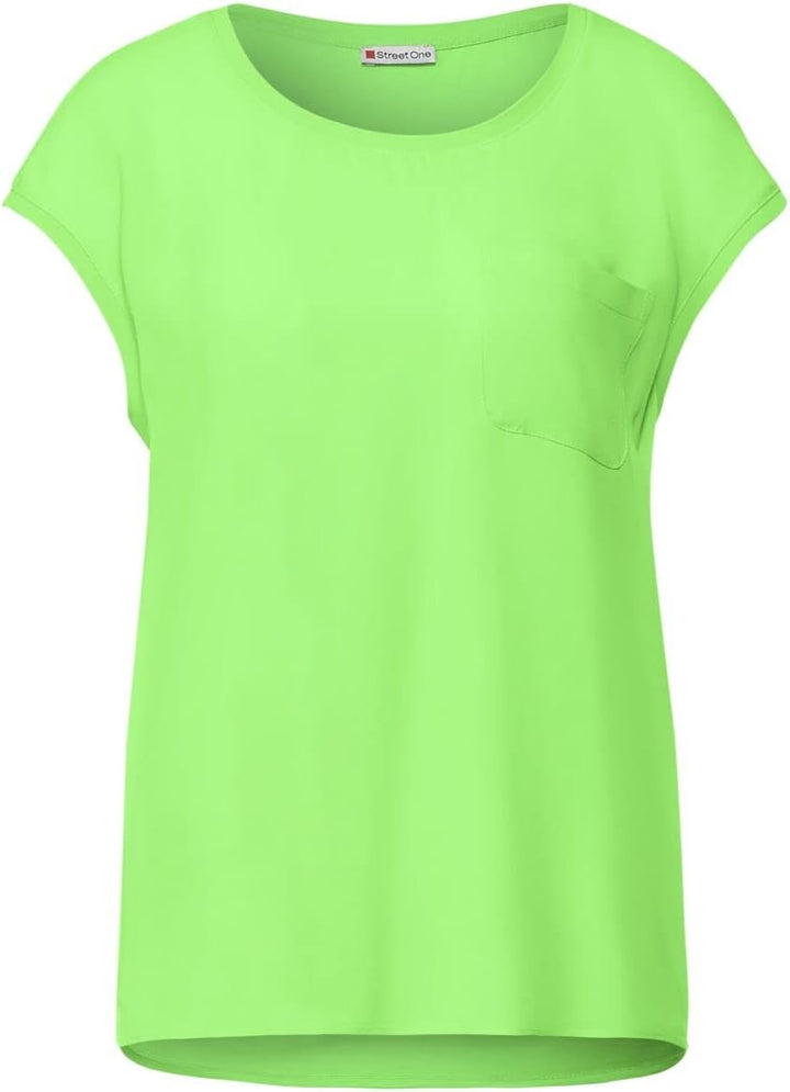 Street One Damen A317792 T-Shirt (1er Pack) 38 Peppy Green, 38 Peppy Green