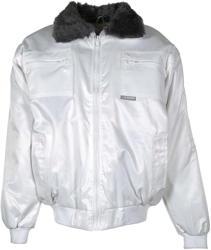 Planam Outdoor Winter Herren Gletscher Comfortjacke weiss Modell 0363 Grösse S Weiss S, Weiss S