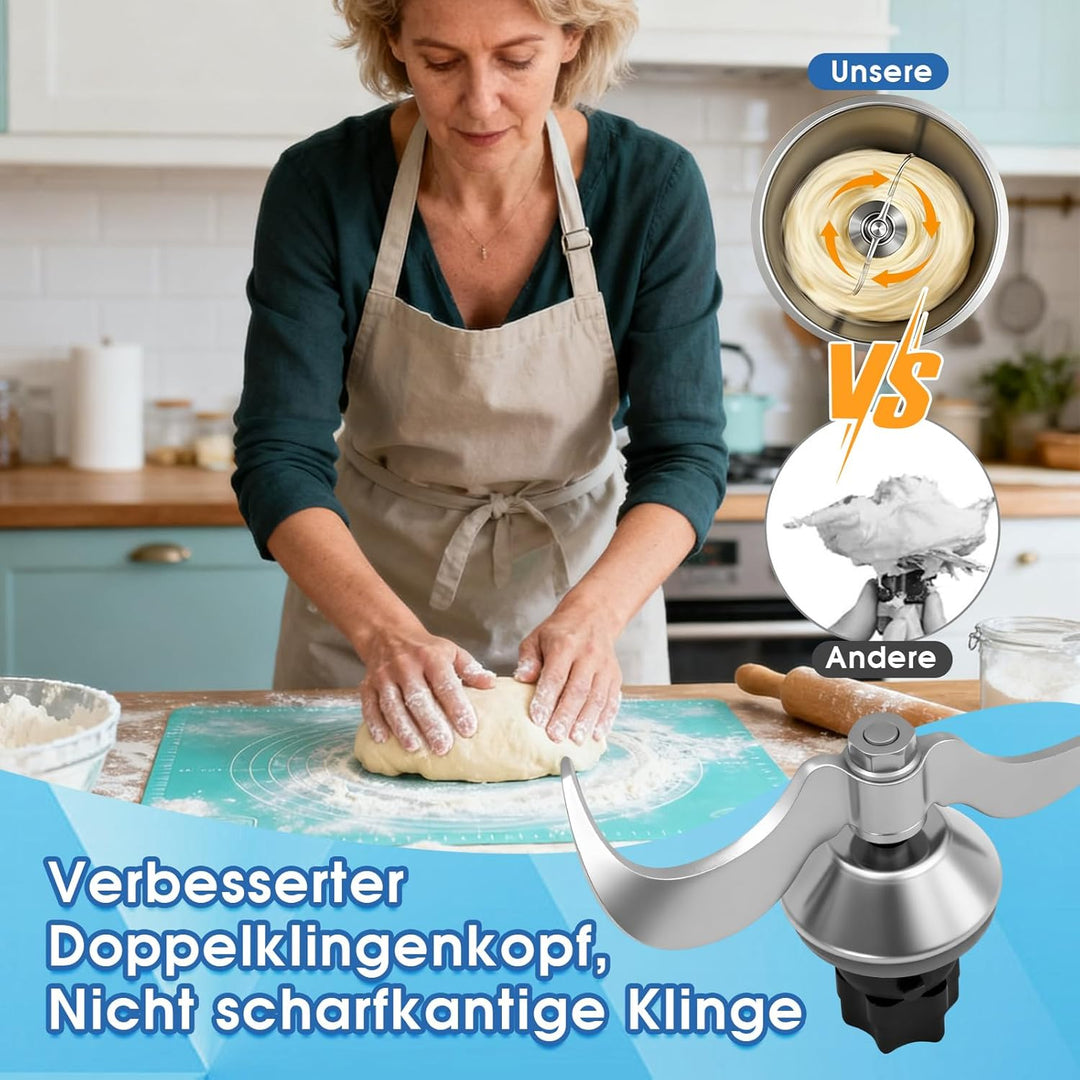 Teigmesser für Thermomix TM31,Edelstahl Knetmesser,Kein Teig-Rückstand und Schmutzkontamination,Zube
