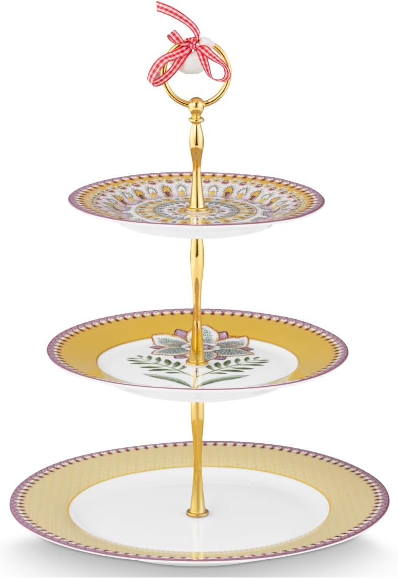Pip Studio Lily&Lotus Yellow Etagere 3tlg