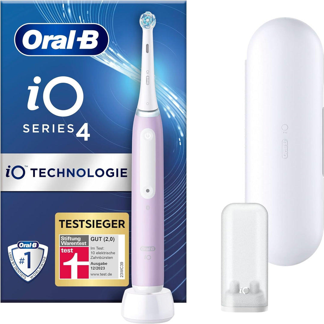 Oral-B iO Series 4 Elektrische Zahnbürste/Electric Toothbrush, 4 Putzmodi für Zahnpflege, Magnet-Tec