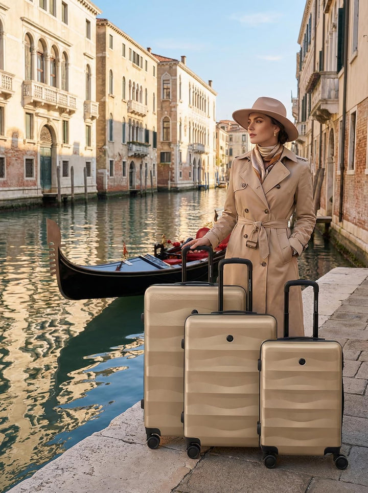 Smartbox Hartschalen Koffer-Set 3-teilig für Damen & Herren | leichte & stabile Reise-Trolleys aus h