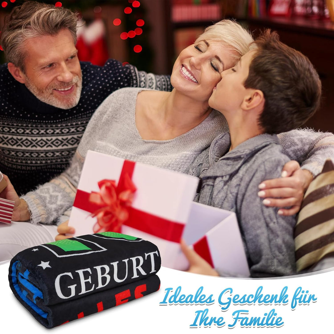Giftota Flauschige Decke zum 18. Geburtstag - 150x130CM Wohndecke 18 Geburtstag, 18 Geburtstag