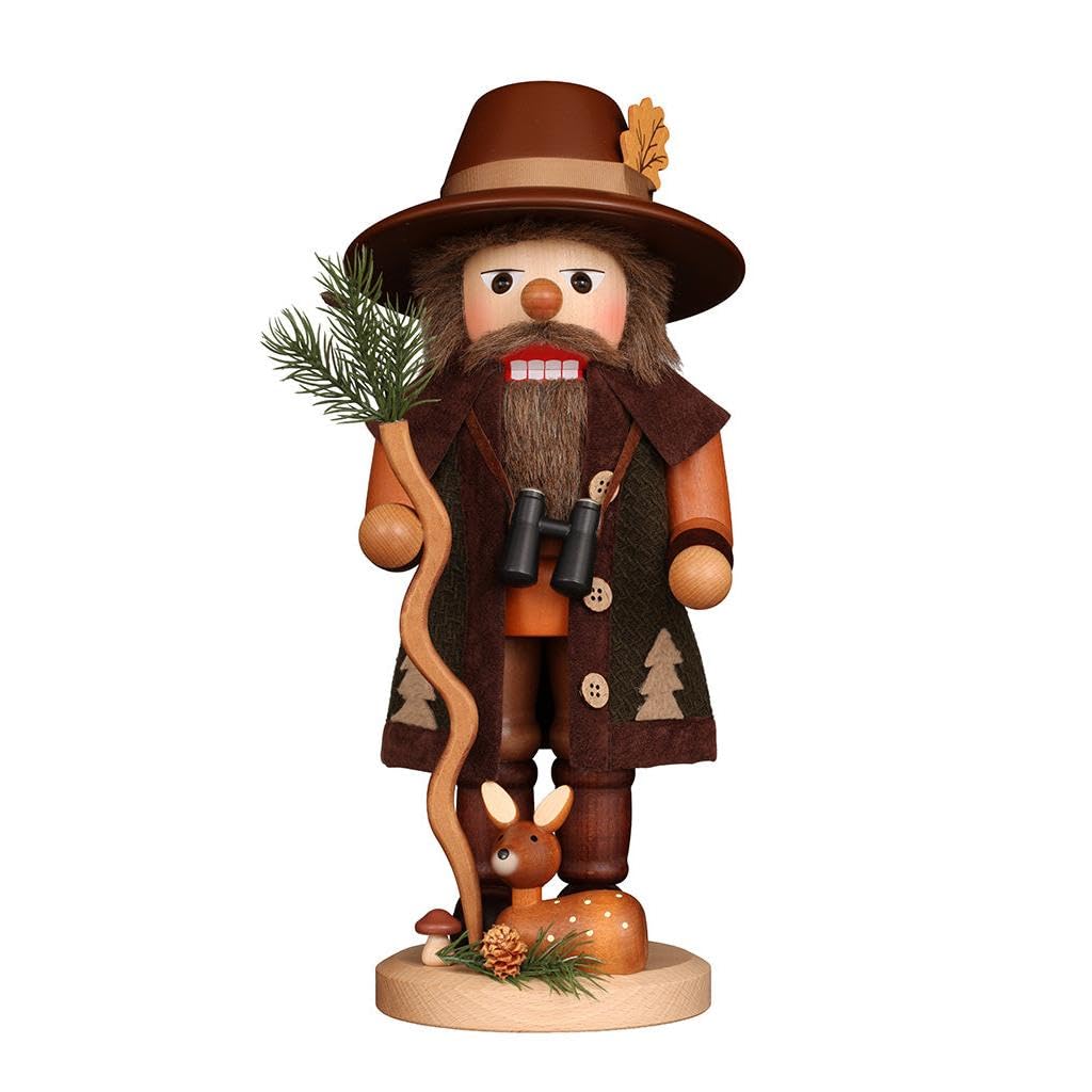 Christian Ulbricht Nussknacker Waldmann mit Rehkitz Natur - 39,5 cm