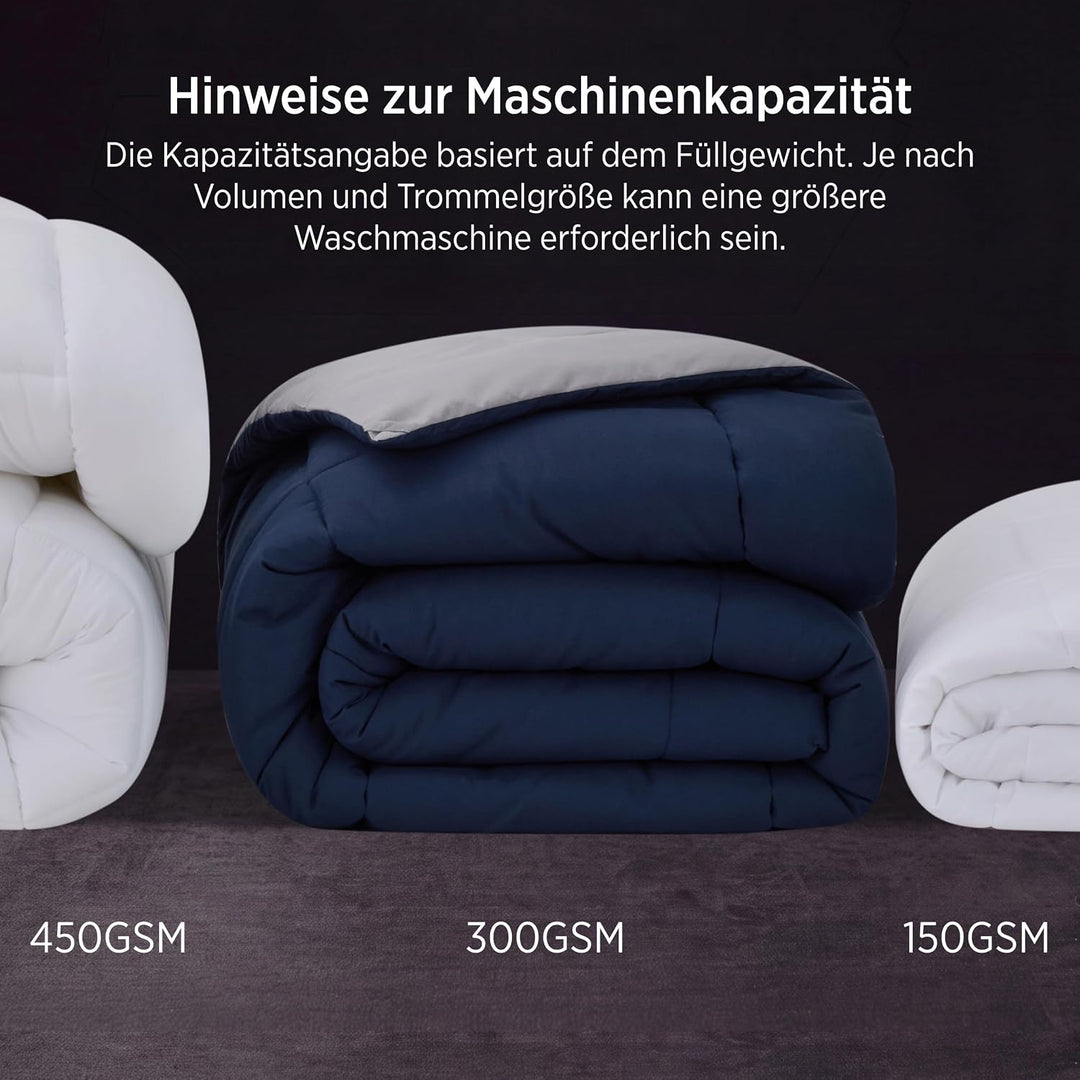 BEDSURE Bettdecke 240x220 Ganzjahresdecke Steppdecke - Bettdecke Ohne Bezug 240x220cm 300GSM - 4 Jah