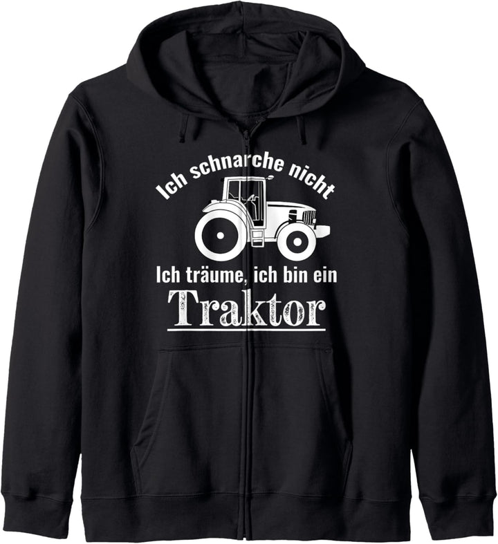 Ich schnarche nicht Träume bin Traktor Lustiges Kapuzenjacke