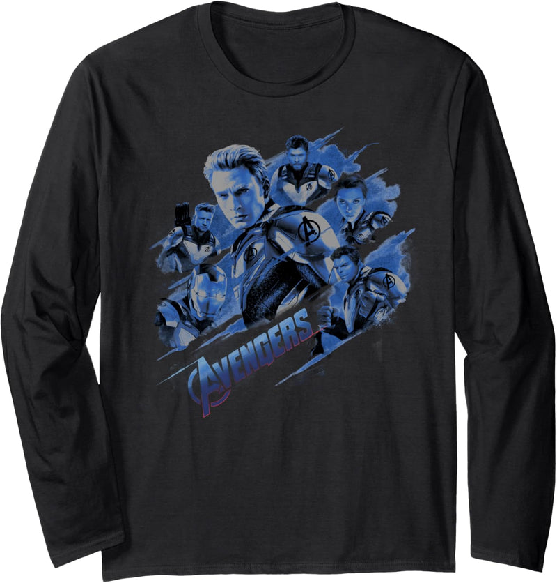 Marvel Avengers: Endgame Blue Hue Group Portrait Langarmshirt