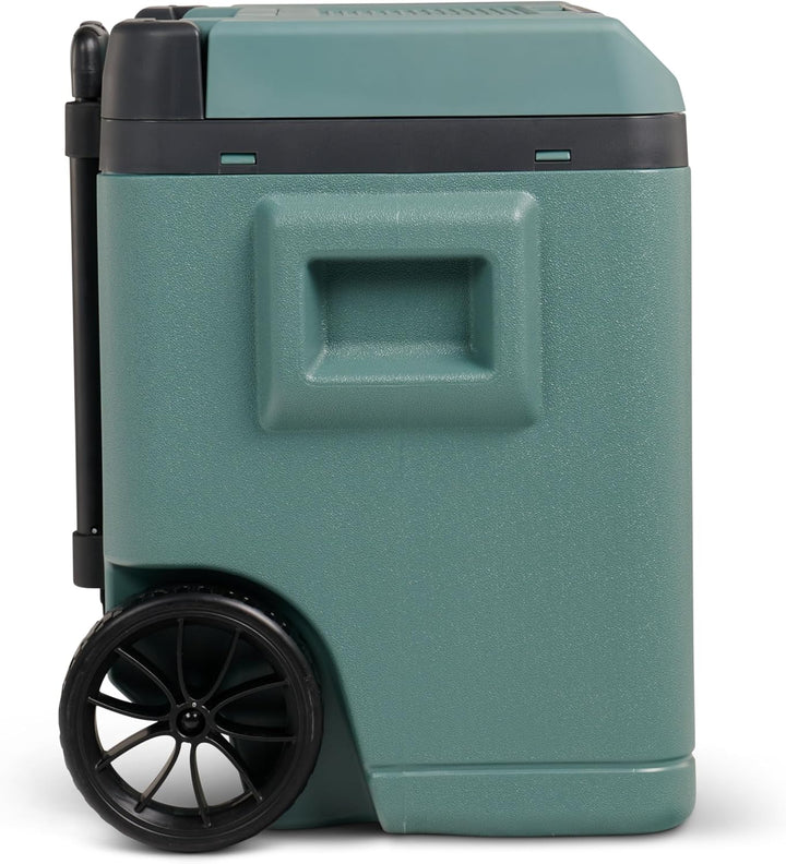 IGLOO elektrische Kühlbox IE42 mit Telekop-Griff und Rollen für Auto und Steckdose, 42 L, 12V und 23