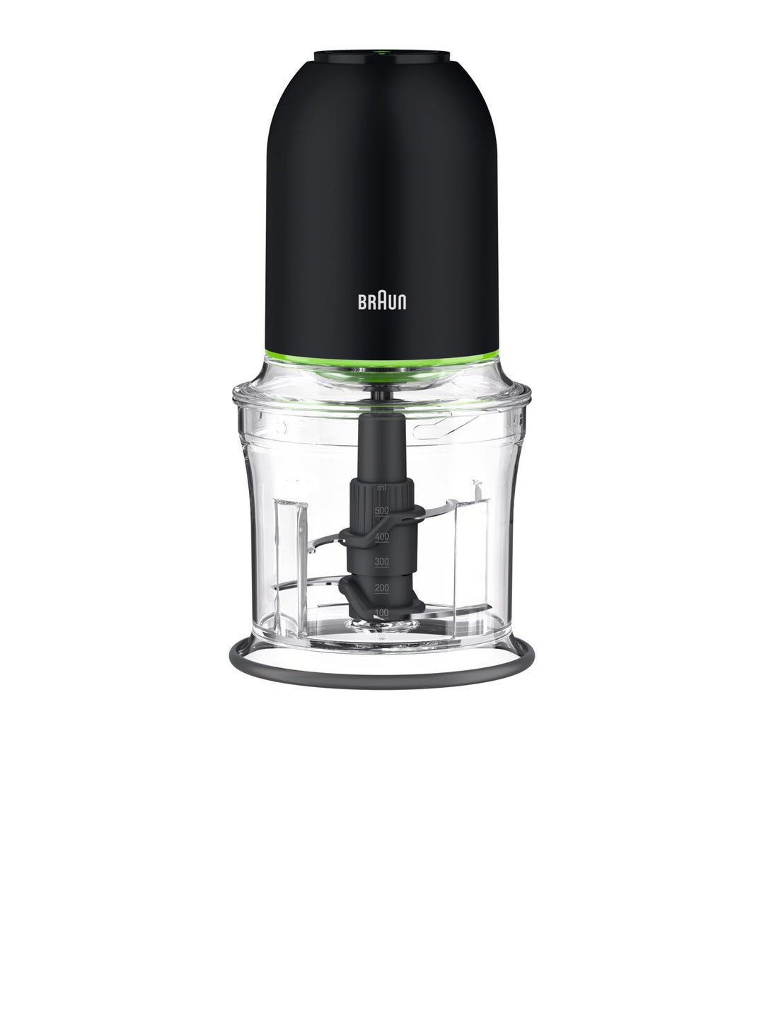 Braun MultiPractic 3 CH3011BK Zerkleinerer mit 4 Edelstahlklingen, One-Push-Funktion, Eiszerkleinere