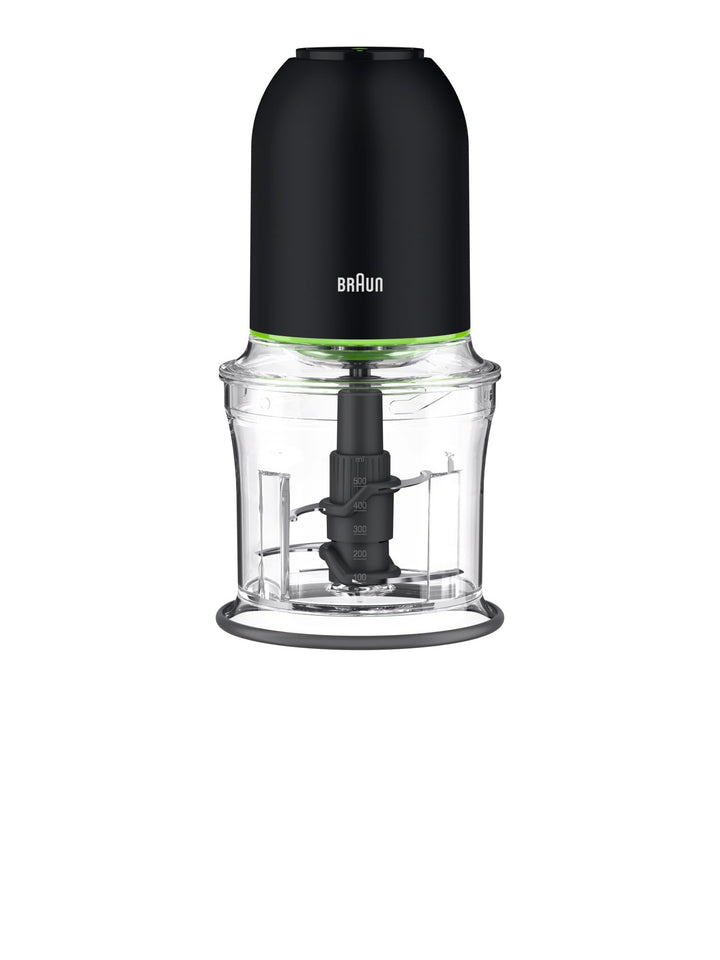 Braun MultiPractic 3 CH3011BK Zerkleinerer mit 4 Edelstahlklingen, One-Push-Funktion, Eiszerkleinere