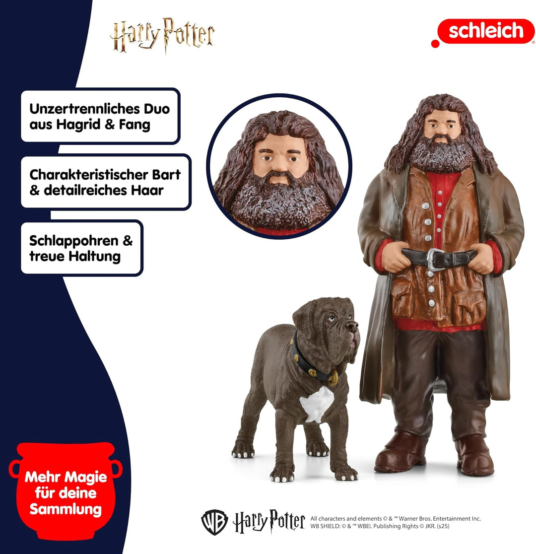 schleich 42638 Hagrid &amp; Fang, ab 6 Jahren, Harry Potter - Spielfigur, 8 x 11,5 x 13 cm, Mehrfarbig/M