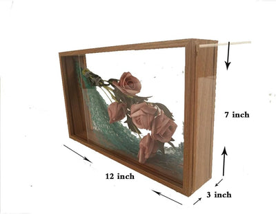 Acryl-Bilderrahmen, transparent, doppelseitiger Bilderrahmen, Schreibtisch-Postkarten-Display, Geden