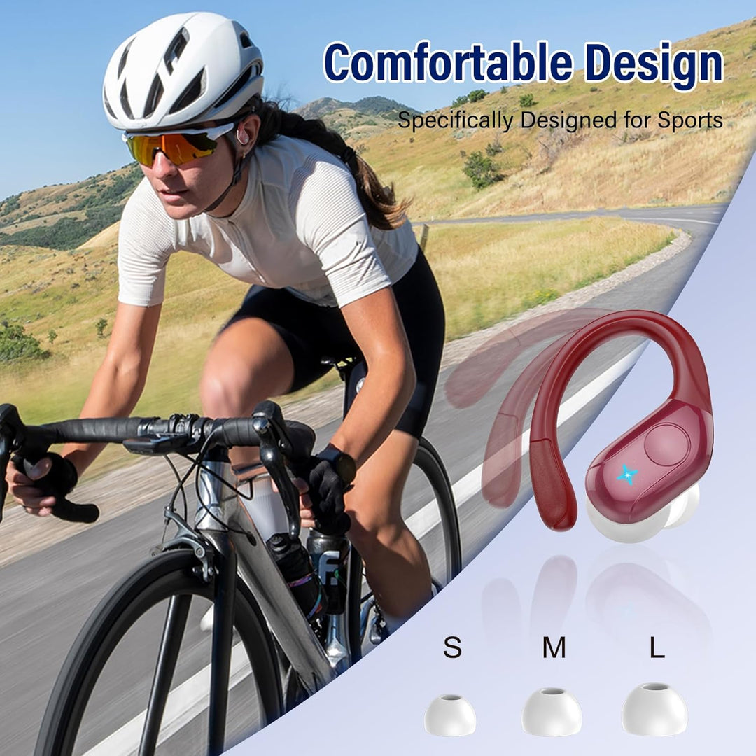 Bluetooth Kopfhörer Sport, 75H, In Ear Kopfhörer Kabellos Bluetooth 5.4, HiFi Stereo, Ohrhörer mit 4
