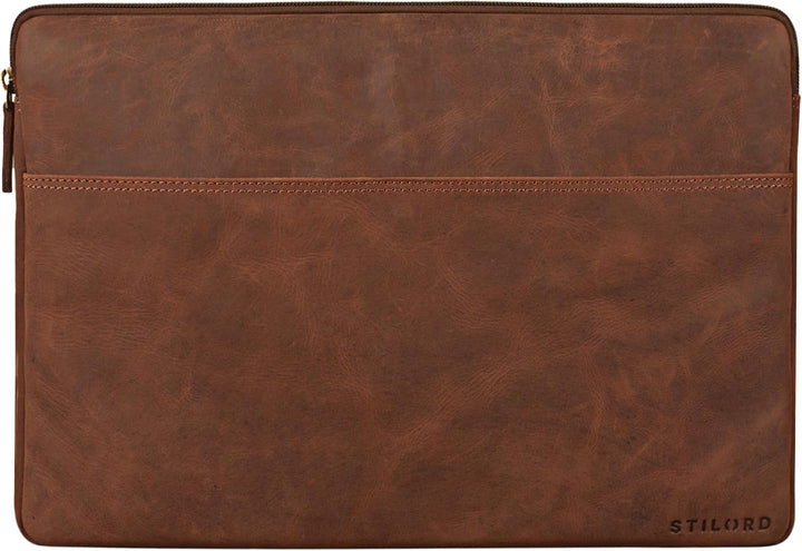STILORD 'Murphy' Laptoptasche 15.6 Zoll Leder Vintage Sleeve ideal als MacBooktasche 16 Zoll Laptop
