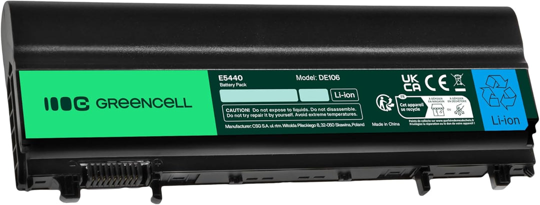 Green Cell Extended Serie N5YH9 VV0NF Laptop Akku für Dell Latitude E5440 E5540 (9 Zellen 6600mAh 11