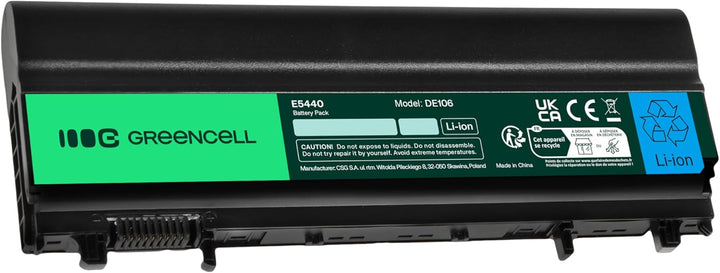 Green Cell Extended Serie N5YH9 VV0NF Laptop Akku für Dell Latitude E5440 E5540 (9 Zellen 6600mAh 11