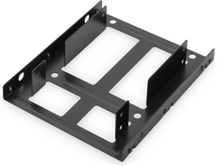 DIGITUS Montagekit: Dual SSD/HDD 2.5 -> 3.5 Bay inkl. Einbaurahmen Metal, Schrauben, Kabelset, DA-70