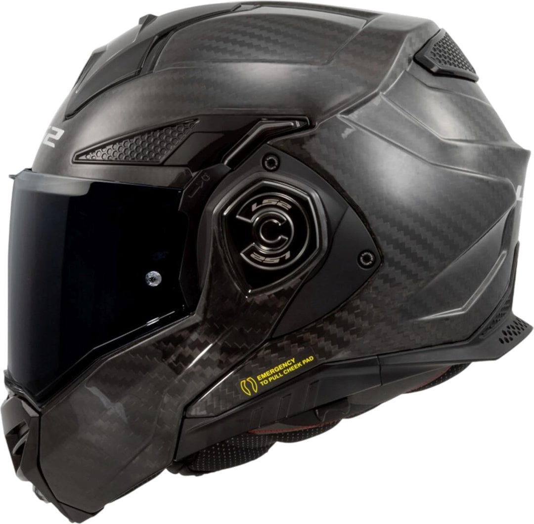 LS2 Klapphelm FF901 Advant X Carbon Solid ECE2206 Modularhelm Motorradhelm 3XL, 3XL