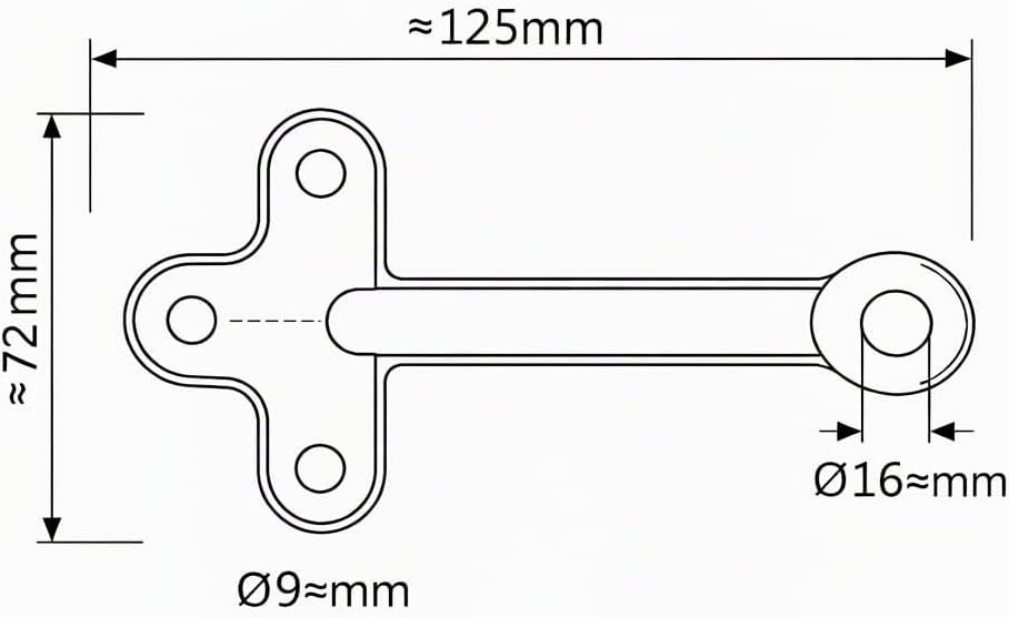HGW Bordwandverschluss Anhänger Set Grösse 1 – inkl. Einfallösen &amp; Gegenhalter – robuster Verschluss
