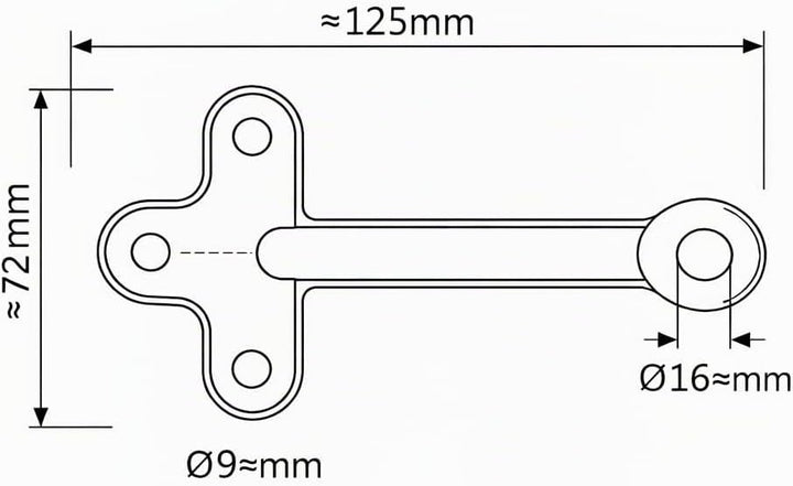 HGW Bordwandverschluss Anhänger Set Grösse 1 – inkl. Einfallösen &amp; Gegenhalter – robuster Verschluss