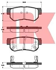NK 223411 Bremsbelagsatz, Scheibenbremse