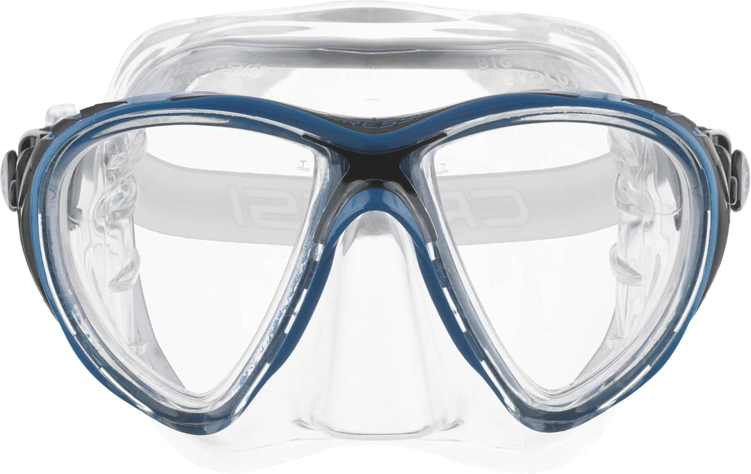 Cressi Big Eyes Evolution - Revolutionäre Erwachsene Tauchmasken Big Eyes Evolution Crystal Mask Tra
