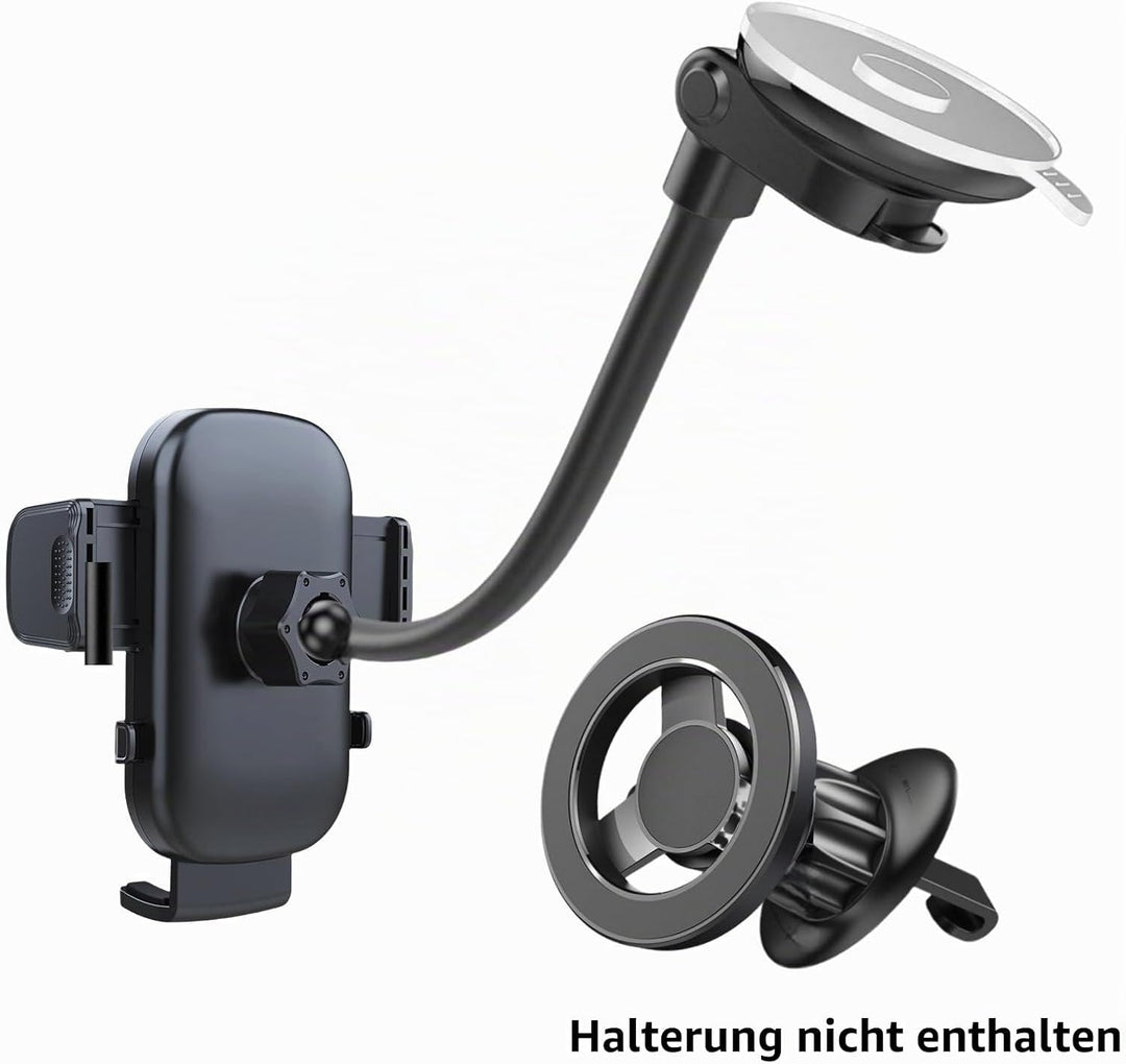 CARKOOL Halterung für Navi,17mm Kugel Adapter 360° Drehbare Schwanenhals Halterung und Ersatzhalteru