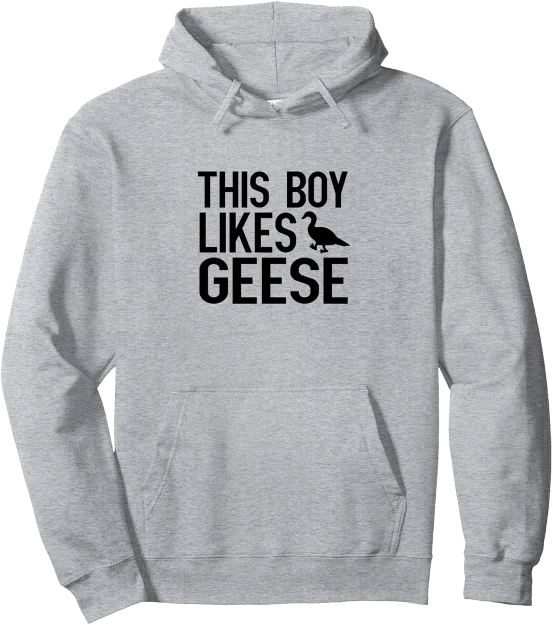 Junge mag Gänse Natur Vogel Niedliche Gans Pullover Hoodie