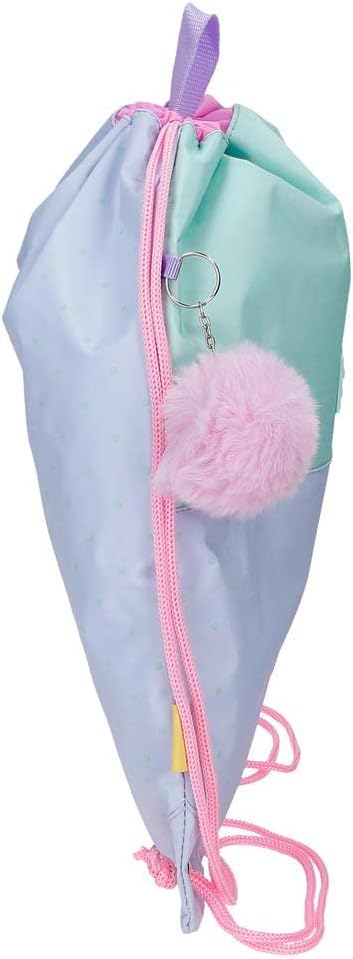Movom My Favourite place Rucksack Sack Mehrfarbig 32x42 cm Polyester Tasche mit Kordelzug, Tasche mi