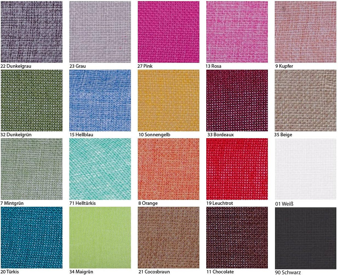 DEKO AS Shabby Chic Leinenoptik Tischläufer, Polyester geruchsneutral, Cocos, 20 cm x 25 m 20 cm x 2