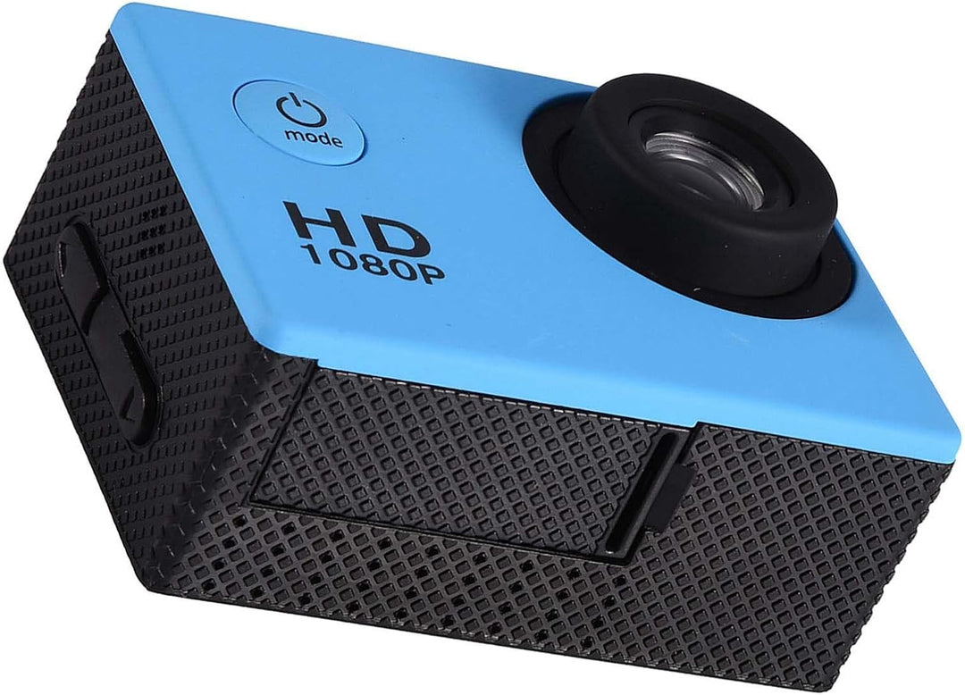 Action-Kamera, 7 Farben, DV-Camcorder, 1080P HD, 2,0-Zoll-Bildschirm mit Gehäuse, Fahrradhalterung f