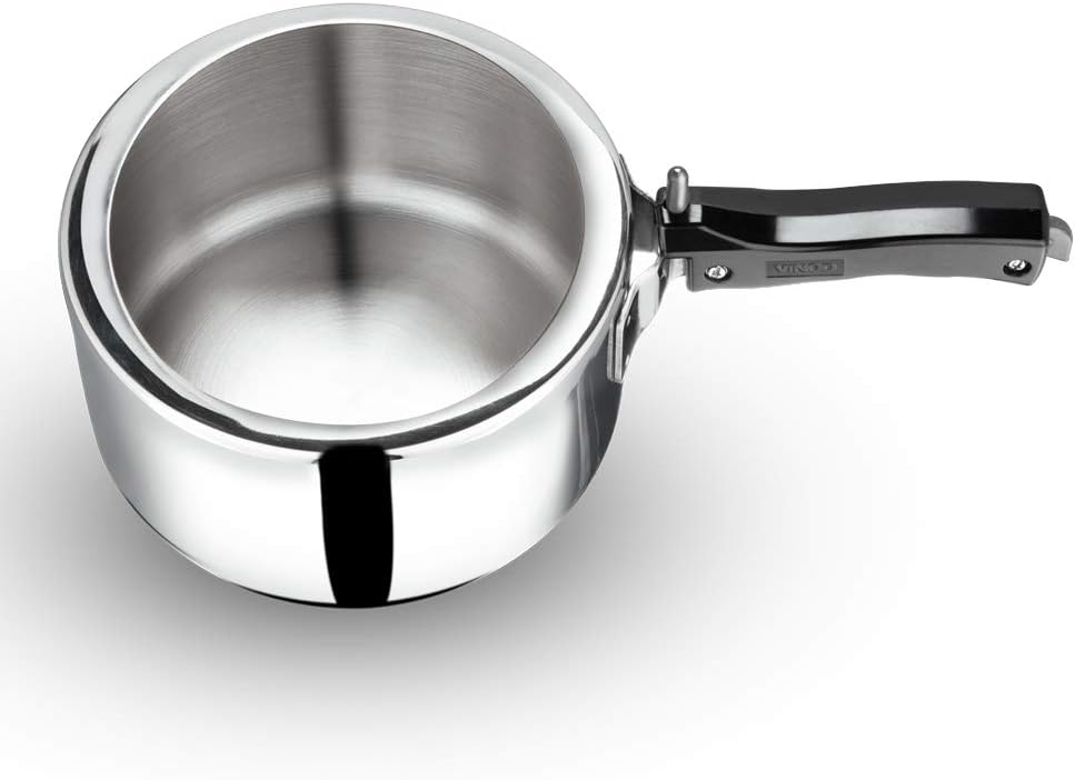 Vinod Pressure Cooker 3 Liter Edelstahl Schnellkochtopf, induktionsgeeignet hochwertiger Dampftopf z