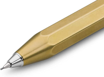 Kaweco 10000923 Brass Sport Druckbleistift 0.7mm HB I Minenbleistift aus hochwertigem Messing I Edle