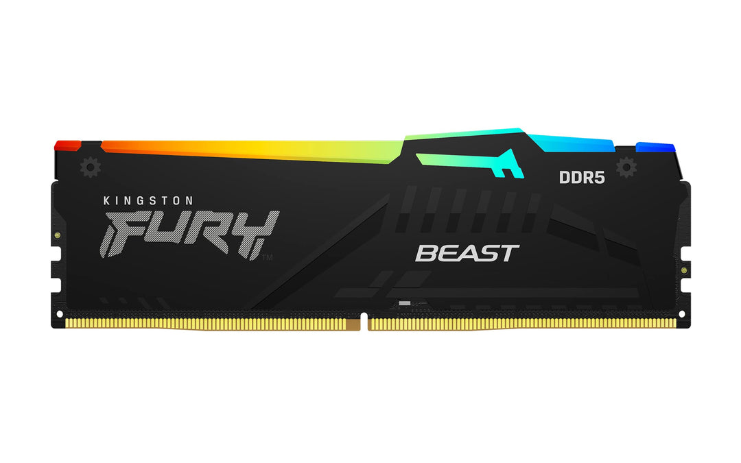 Kingston Fury Beast DDR5 RGB 16GB 5600MT/s DDR5 CL40 DIMM Desktop Gaming Speicher Einzelnes Modul -