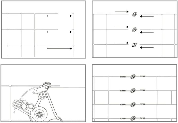 Kerbl 44707 Gripple-Drahtverbinder Stahldraht Ø 1,4 - 2,2 mm, 20 Stück Small – Ø 1,40 - 2,20 mm, Sma