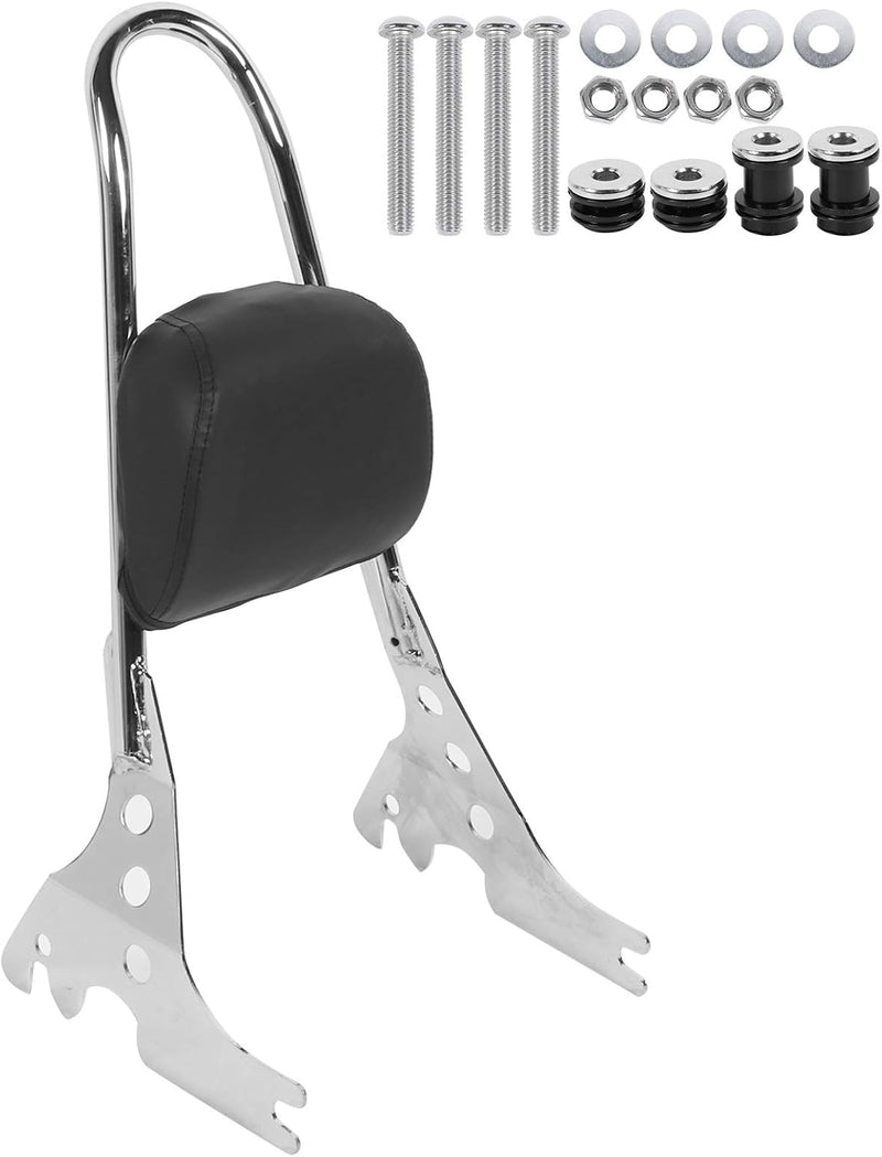 aqxreight - Sissy Bar mit R¨¹ckenlehne Motorrad PU R¨¹ckenlehne Beifahrer Pad Fahrer Fahrer Sissy Ba