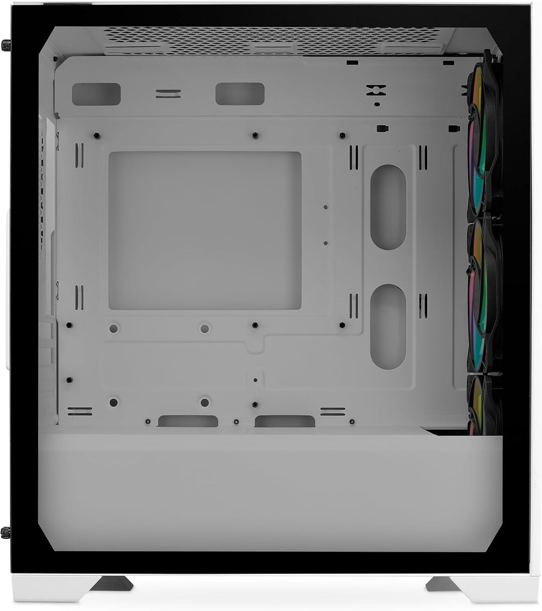 Cooler Master Elite 301 weiss – Mini-Tower (Micro-ATX, ITX), 3 x 120 mm ARGB-Ansauglüfter (1200 U/mi