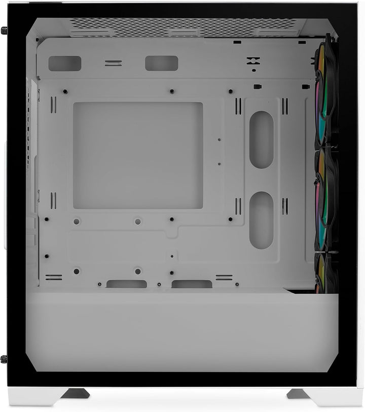 Cooler Master Elite 301 weiss – Mini-Tower (Micro-ATX, ITX), 3 x 120 mm ARGB-Ansauglüfter (1200 U/mi