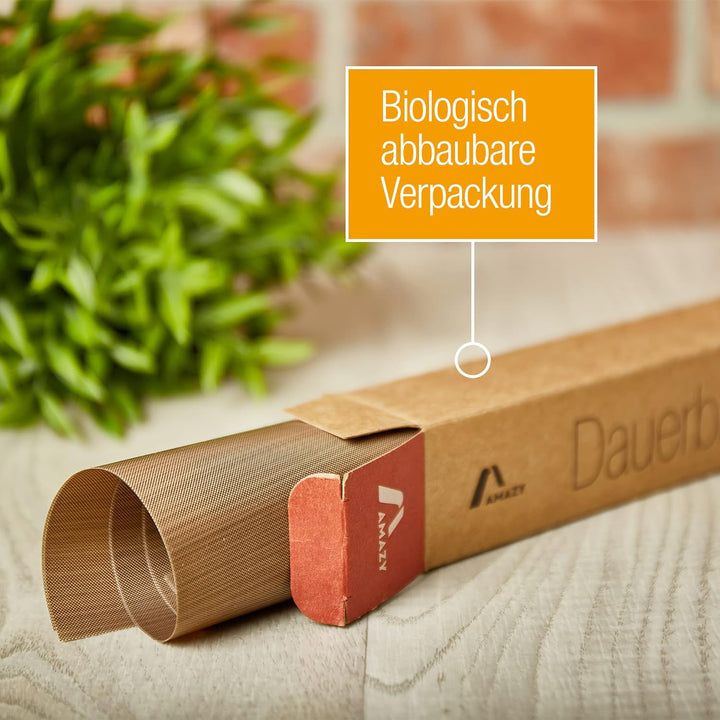 Amazy Dauerbackfolie für Backöfen (9er-Set) Premium wiederverwendbare Backpapier hitzebeständig, und