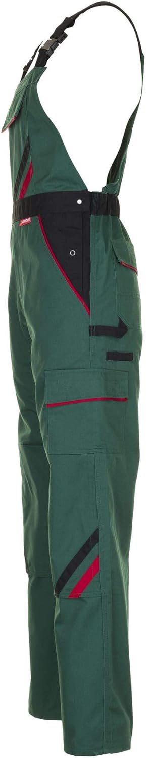 Planam Highline Herren Latzhose grün schwarz rot Modell 2335 Grösse Einheitsgrösse Grün/Schwarz/Rot,