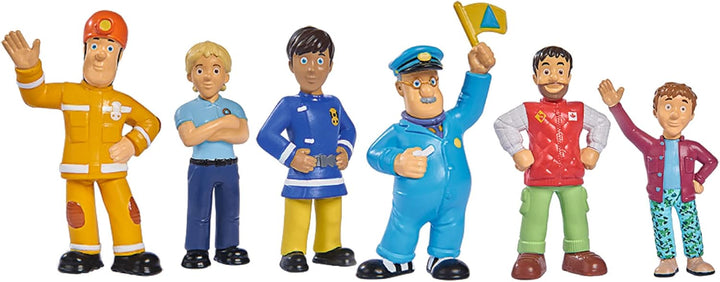Simba 109252538 - Feuerwehrmann Sam Figuren Set, 6 Stück, 2-Fach Sortiert, es Wird nur eine Version